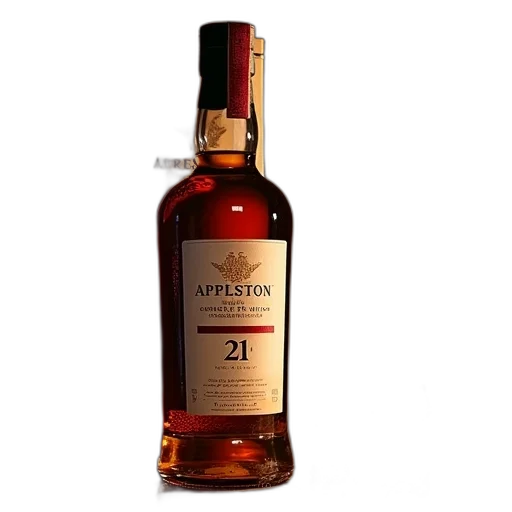 bottle, appleton, estate, year transparent PNG cut-out
