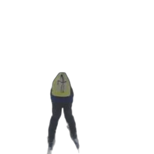 jacket, staff, umbrella, creature transparent PNG cut-out