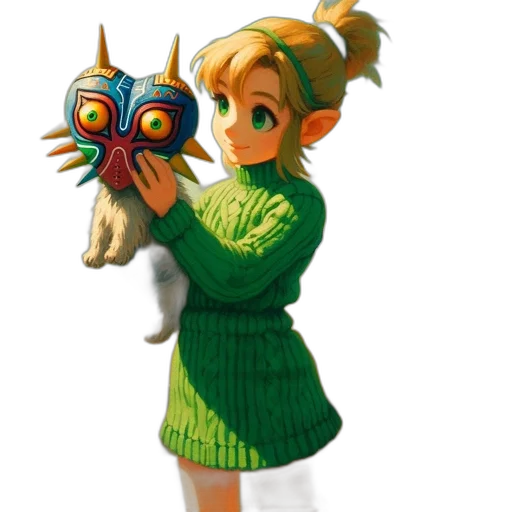 mask, dress, staff, animal transparent PNG cut-out