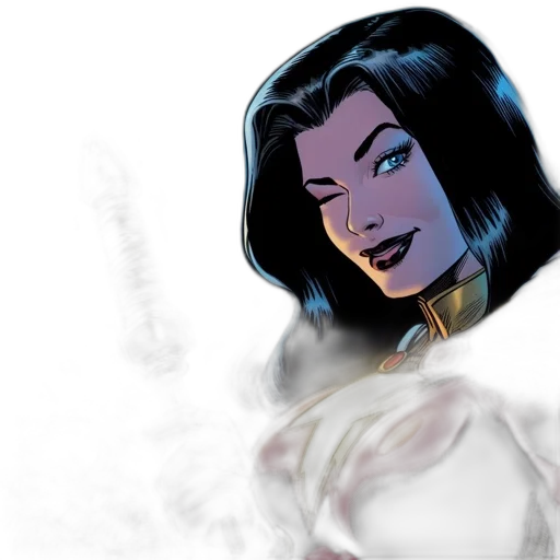 jewelry, face, comic book art, concept art transparent PNG cut-out