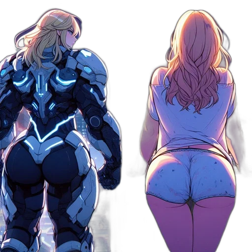concept art, comic book art, anime, fantasy art transparent PNG cut-out