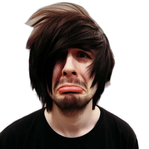 face, hair, mask, creature transparent PNG cut-out