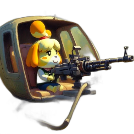 weapon, animal, robot, staff transparent PNG cut-out