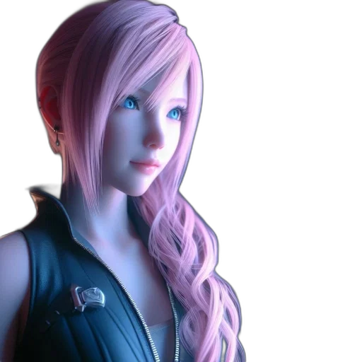 face, 3d render, concept art, cyberpunk transparent PNG cut-out
