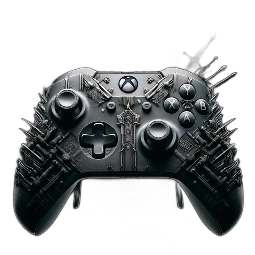 weapon, crown, cyberpunk, 3d render transparent PNG cut-out