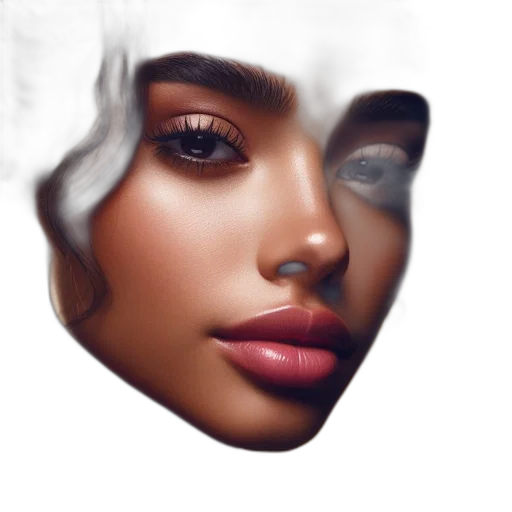 face, mask, crown, hair transparent PNG cut-out