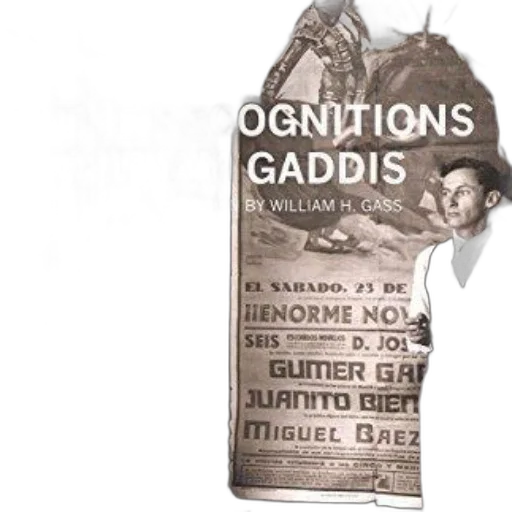 recognitions, william, gaddis, featuring transparent PNG cut-out