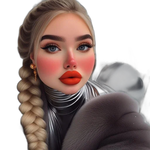 face, mask, jacket, hair transparent PNG cut-out