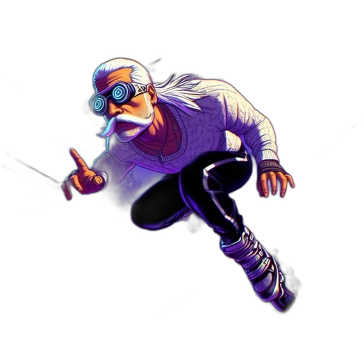 jacket, staff, weapon, concept art transparent PNG cut-out