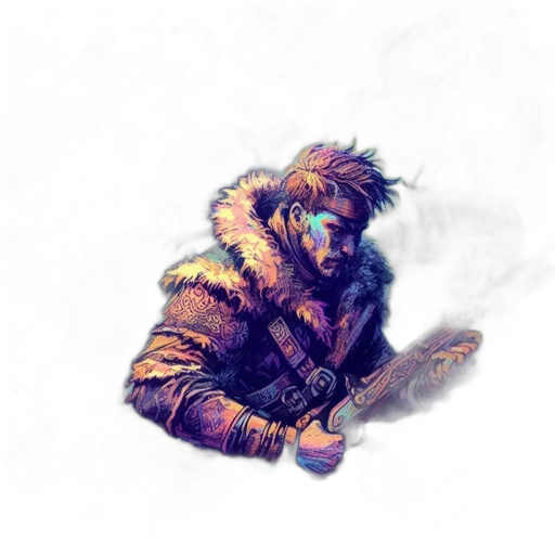 jacket, staff, sword, weapon transparent PNG cut-out