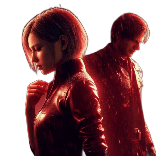 jacket, concept art, cyberpunk, comic book art transparent PNG cut-out