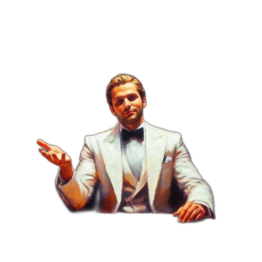 staff, jacket, pixel art, man transparent PNG cut-out