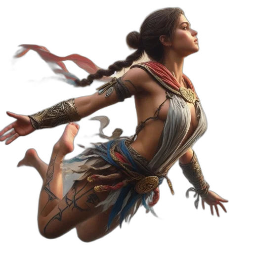 concept art, fantasy art, photorealistic, comic book art transparent PNG cut-out