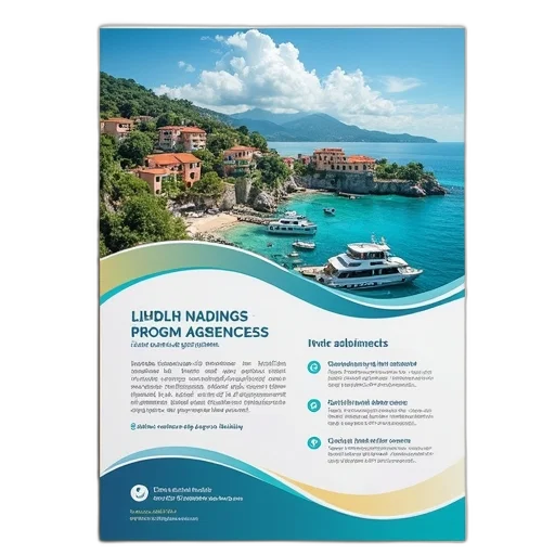 flyer, tourism, agencies transparent PNG cut-out