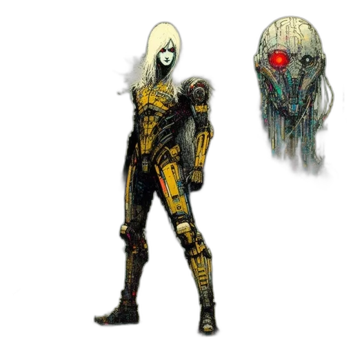 robot, mask, creature, concept art transparent PNG cut-out