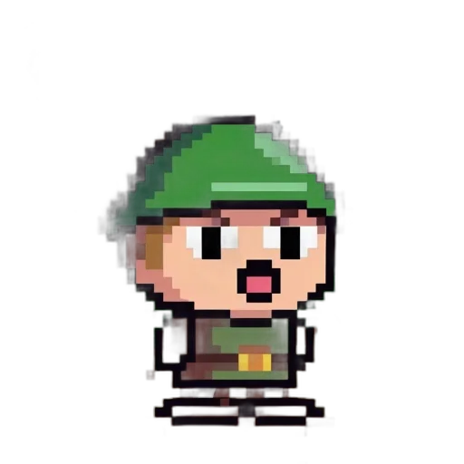 hat, staff, pixel art, cartoon transparent PNG cut-out