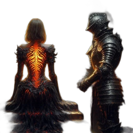 dress, dragon, concept art, fantasy art transparent PNG cut-out