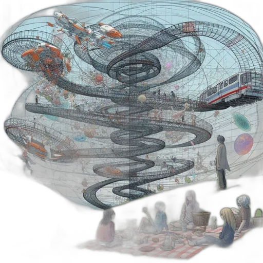 concept art, outer space, surreal, image transparent PNG cut-out
