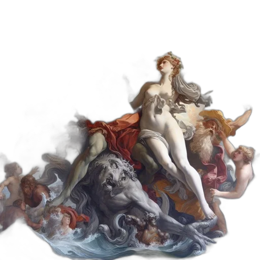 concept art, fantasy art, oil painting, photorealistic transparent PNG cut-out