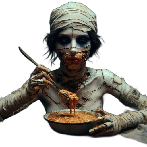 food, staff, mask, face transparent PNG cut-out