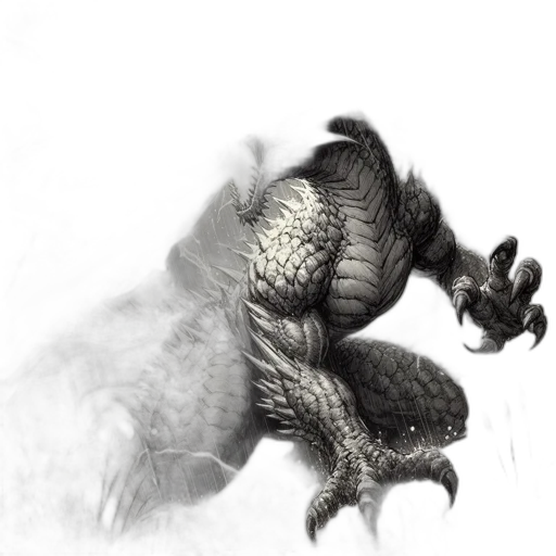 dragon, creature, animal, hair transparent PNG cut-out