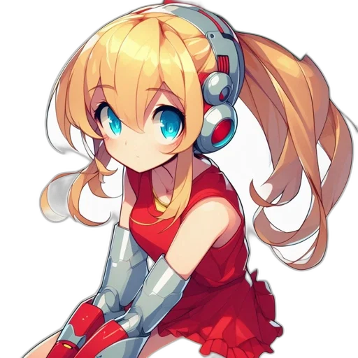 robot, dress, staff, face transparent PNG cut-out
