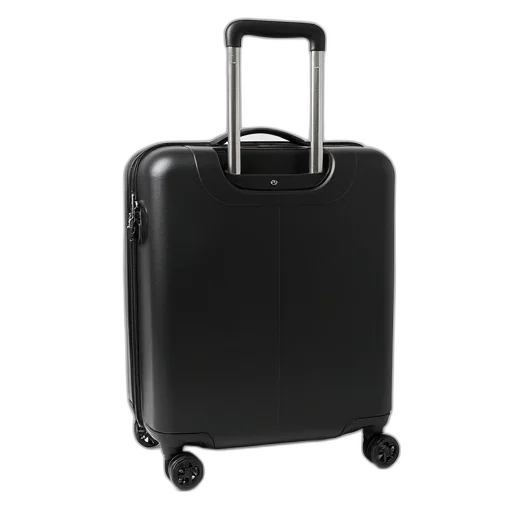 black, trolley, bag, handle transparent PNG cut-out