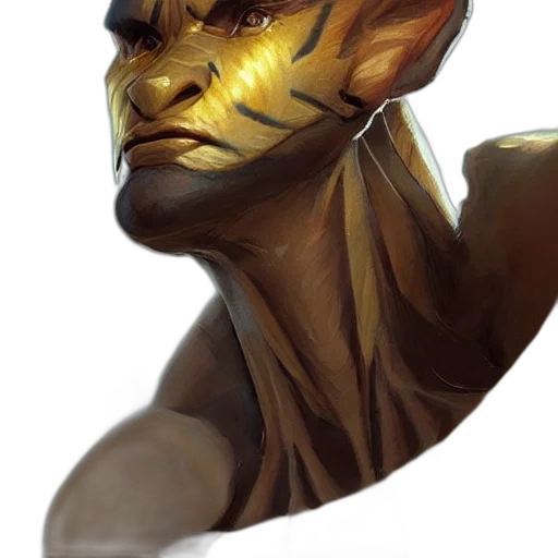 face, mask, staff, creature transparent PNG cut-out