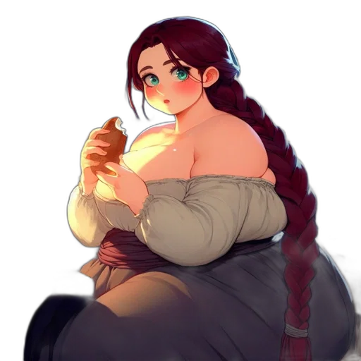 dress, food, jewelry, staff transparent PNG cut-out