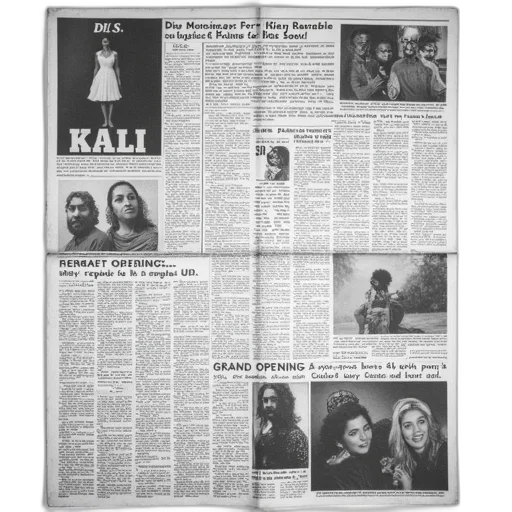 black, white, image, newspaper transparent PNG cut-out