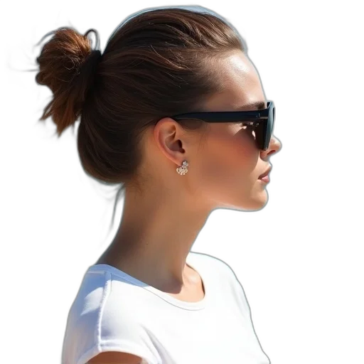jewelry, face, hair, staff transparent PNG cut-out