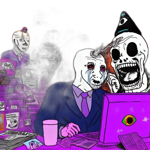 mask, vaporwave, concept art, cyberpunk transparent PNG cut-out