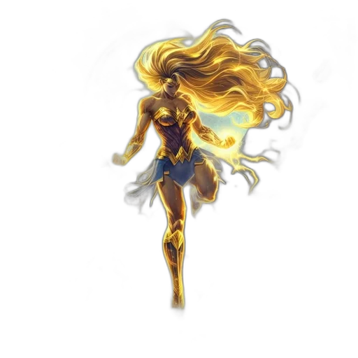dress, staff, hair, fantasy art transparent PNG cut-out