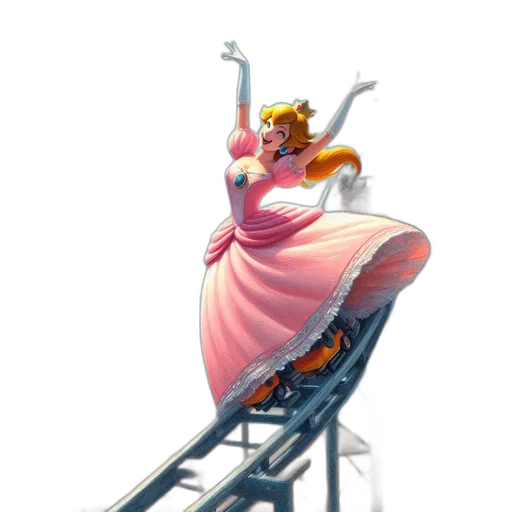 dress, staff, concept art, fantasy art transparent PNG cut-out