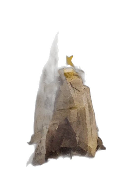 crown, dress, hat, staff transparent PNG cut-out