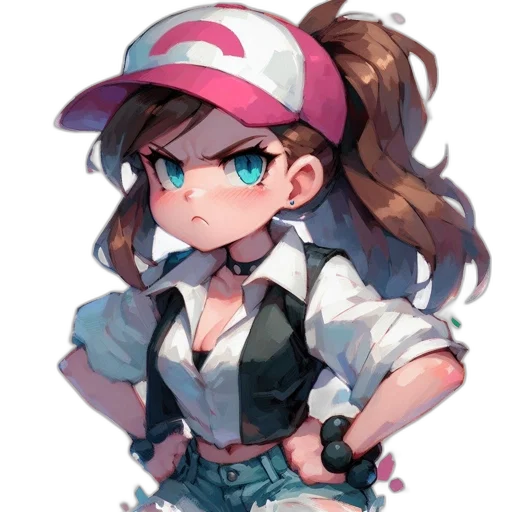 hat, staff, weapon, face transparent PNG cut-out