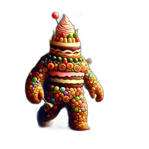 food, robot, creature, staff transparent PNG cut-out