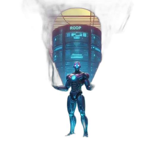 robot, mask, creature, concept art transparent PNG cut-out