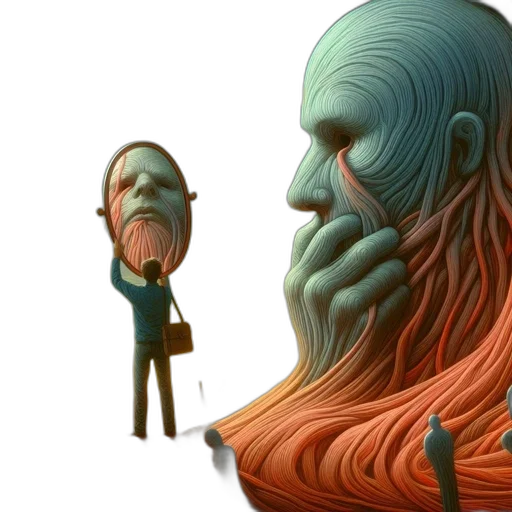 mask, creature, hair, face transparent PNG cut-out