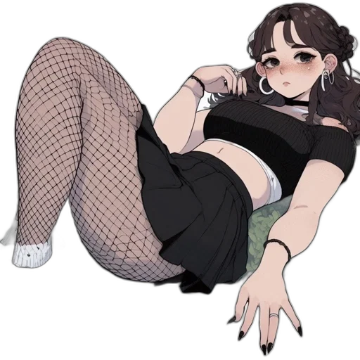 dress, staff, creature, anime transparent PNG cut-out