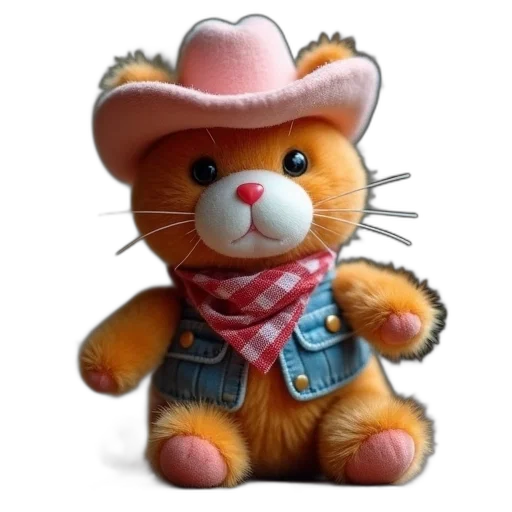 hat, animal, 3d render, photorealistic transparent PNG cut-out