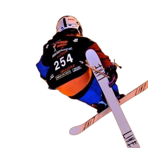 staff, photorealistic, 3d render, skier transparent PNG cut-out