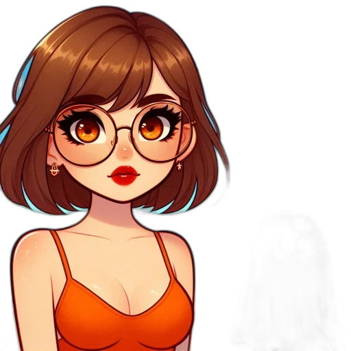 dress, face, pixel art, anime transparent PNG cut-out