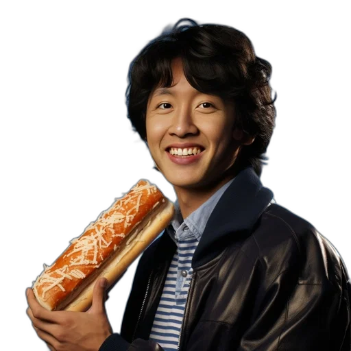 food, staff, weapon, face transparent PNG cut-out