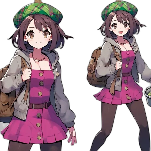 jacket, hat, concept art, anime transparent PNG cut-out