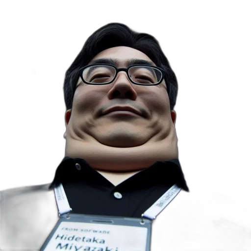 staff, face, robot, creature transparent PNG cut-out
