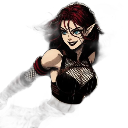 comic book art, concept art, fantasy art, cartoon transparent PNG cut-out
