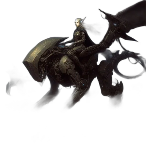 dragon, creature, robot, weapon transparent PNG cut-out