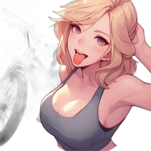 face, weapon, anime, watercolor transparent PNG cut-out
