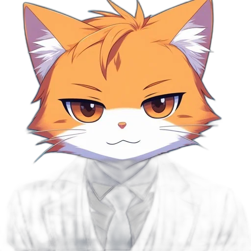 staff, animal, anime, pixel art transparent PNG cut-out